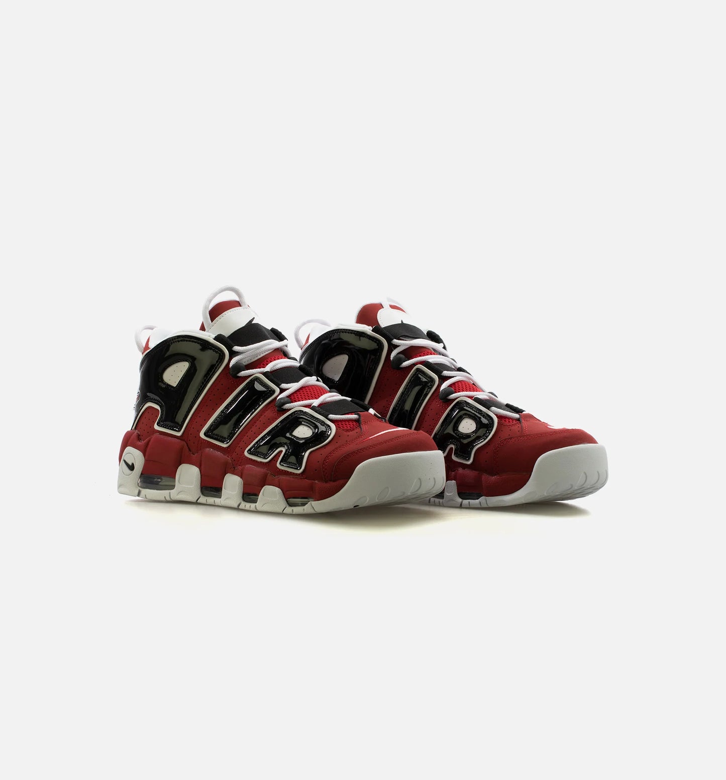 Air More Uptempo Bulls Mens Lifestyle Shoe Red Black