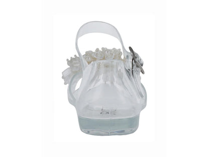Sandalias Roze Transparentes Blancas para Niña