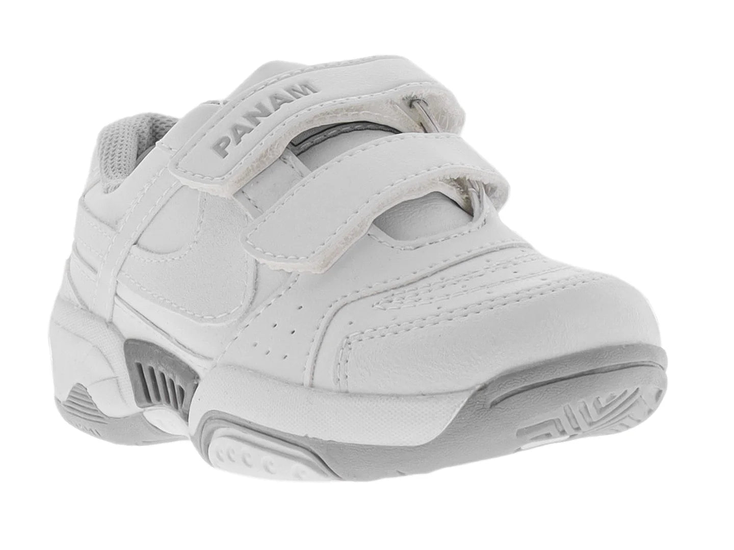 Tenis Panam Blanco y Gris para Niño