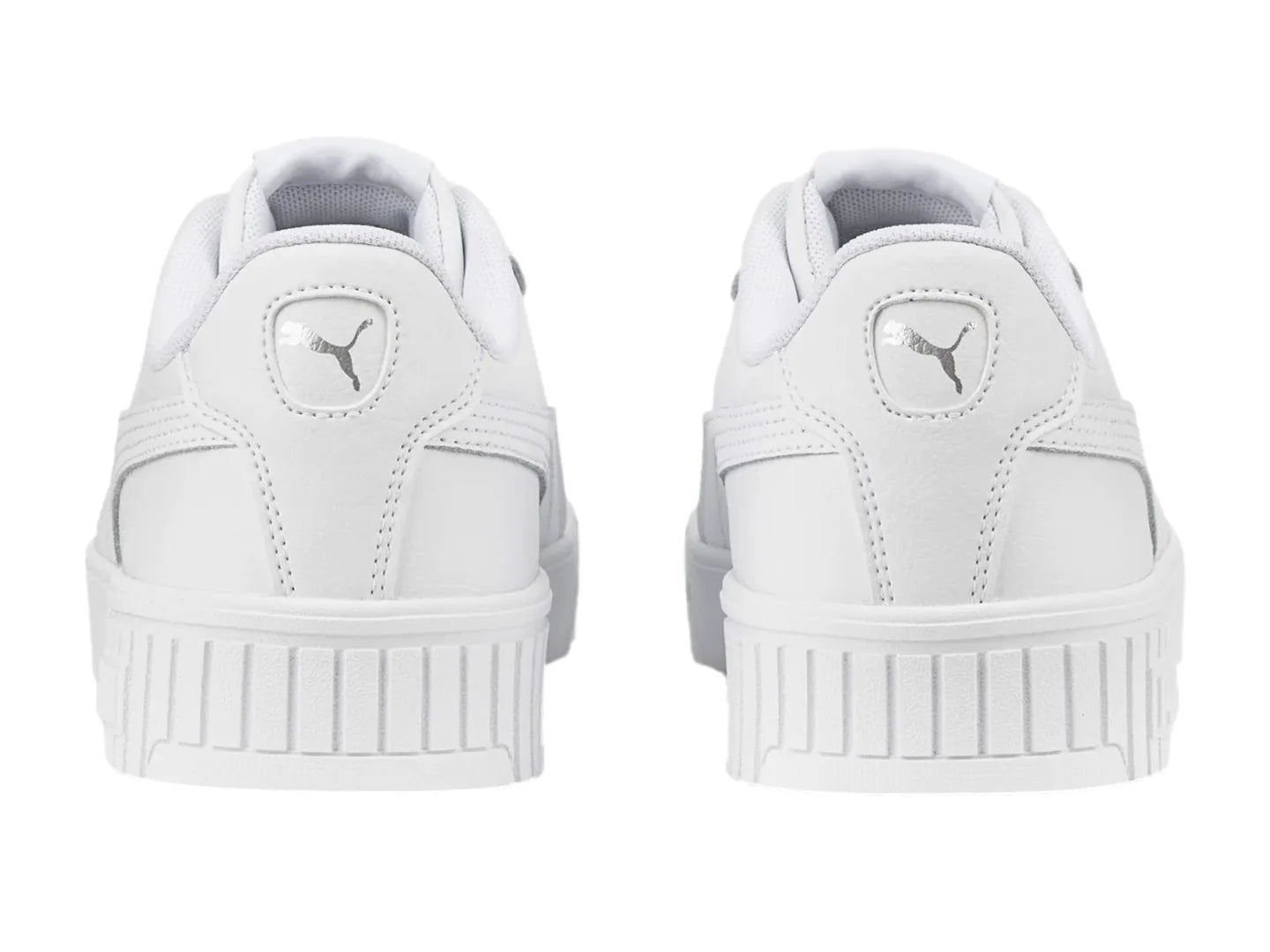 Tenis PUMA Carina 20 Blancos y Plata para Niña