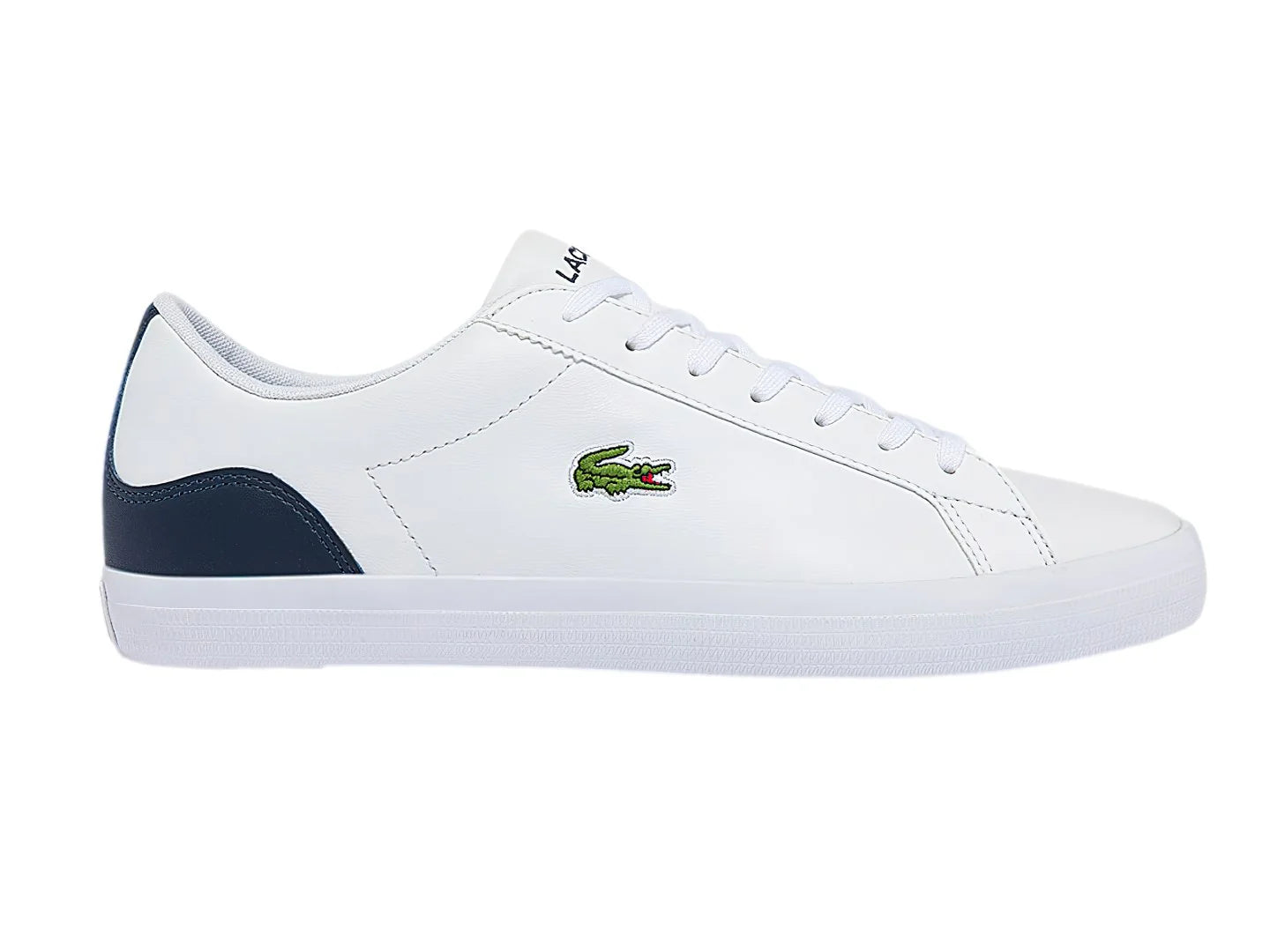 Tenis Lacoste Lerond Blanco y Azul Marino para Hombre