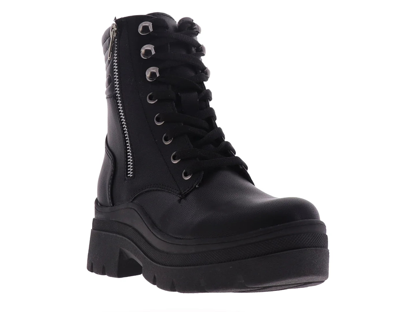 Botines Combat Nomadas Negros para Mujer