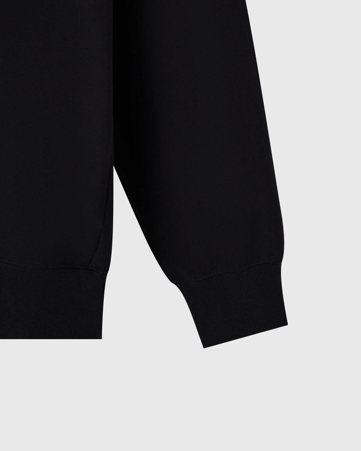 Double Knit Script Hoodie Black