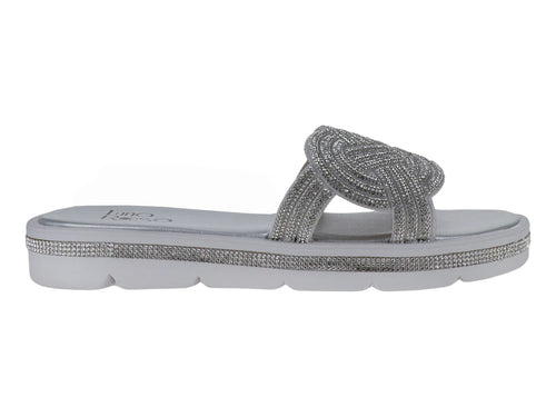 Sandalias Luna Rosa Plata para Mujer