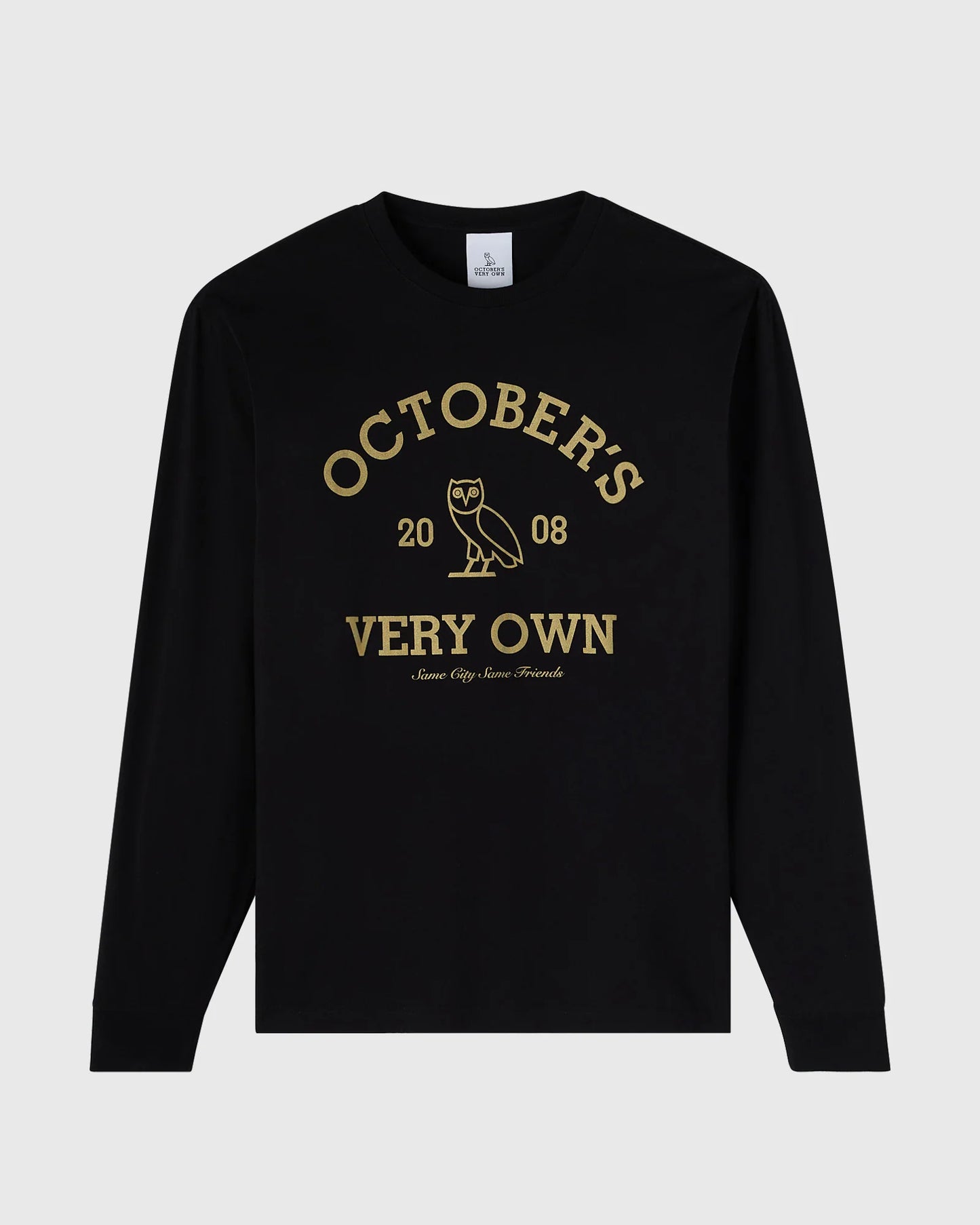 Collegiate Long Sleeve Tee Black