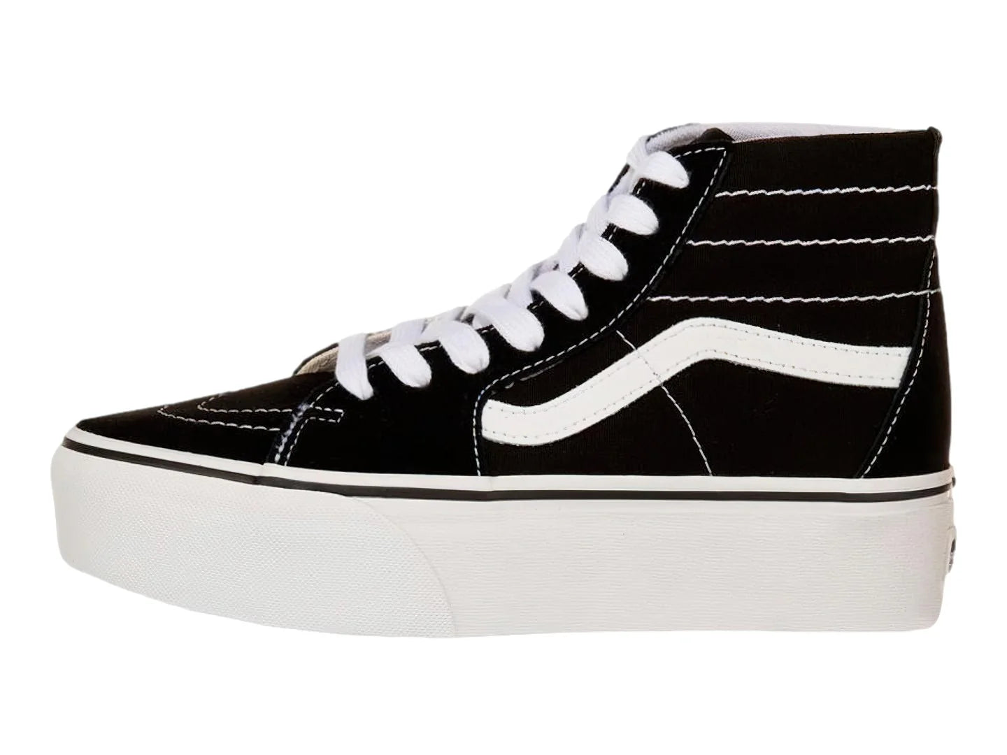 Tenis Vans Sk8 Hi Tapered Negro y Blanco para Mujer