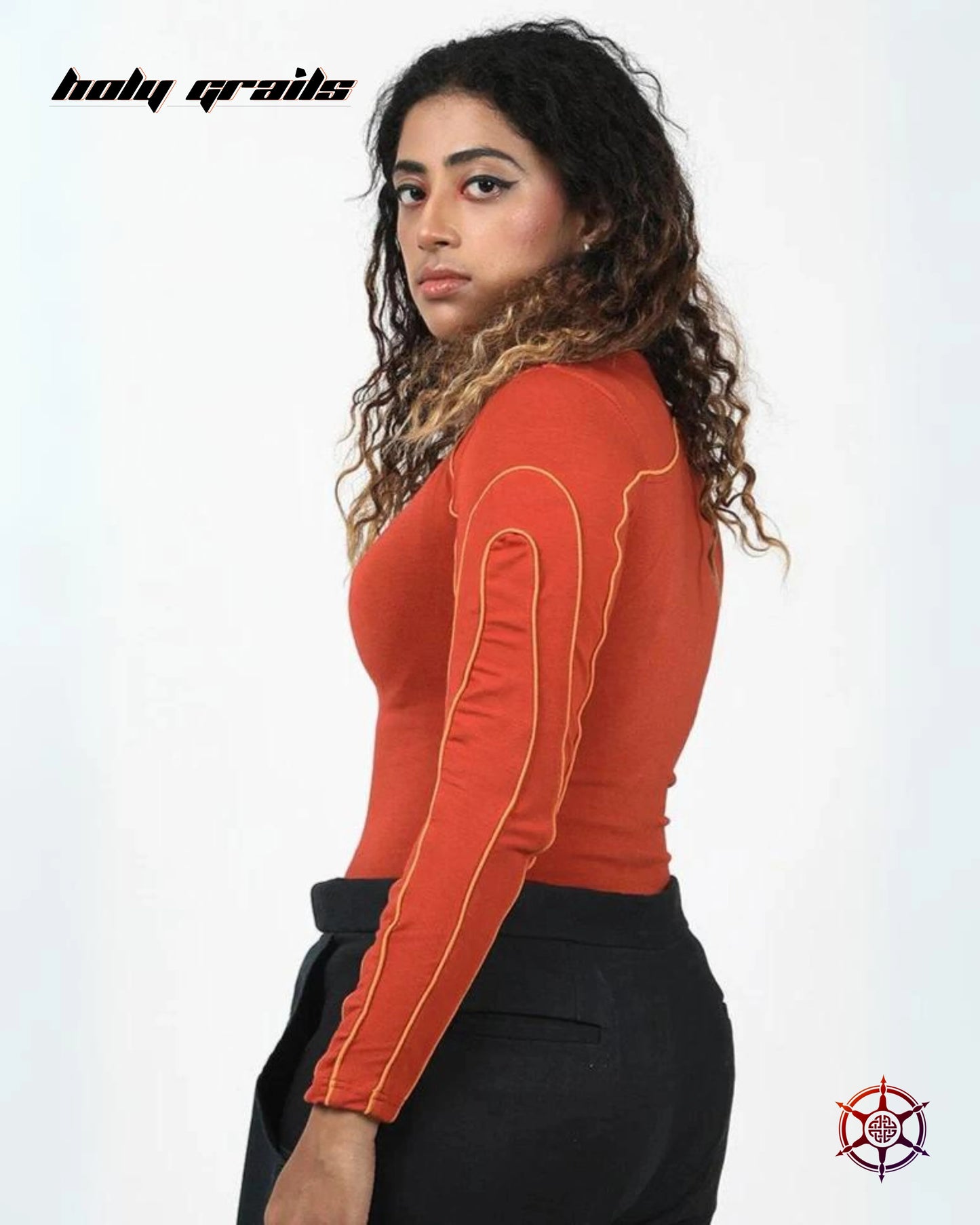 Cinnamon Swirl Stretch Top HG x Duskin