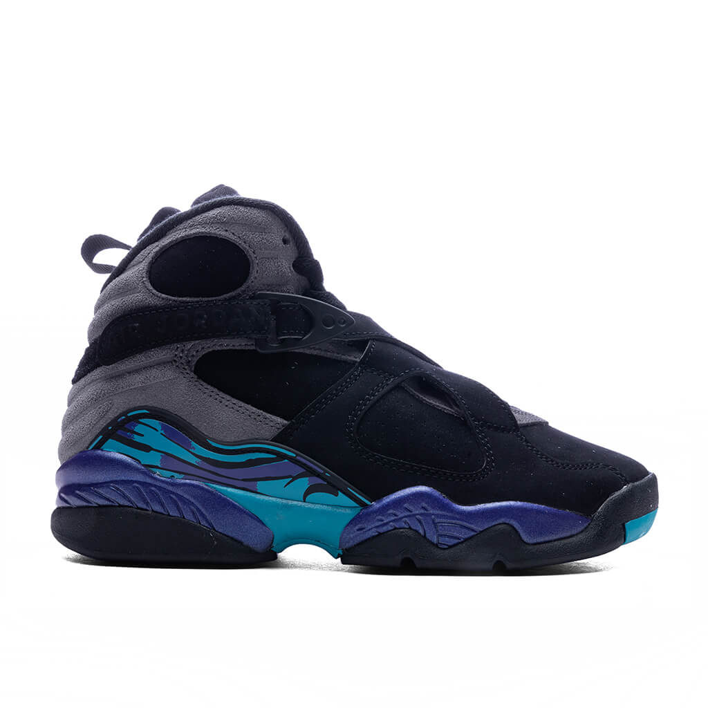 Air Jordan 8 Retro Aqua GS Black Multi Color