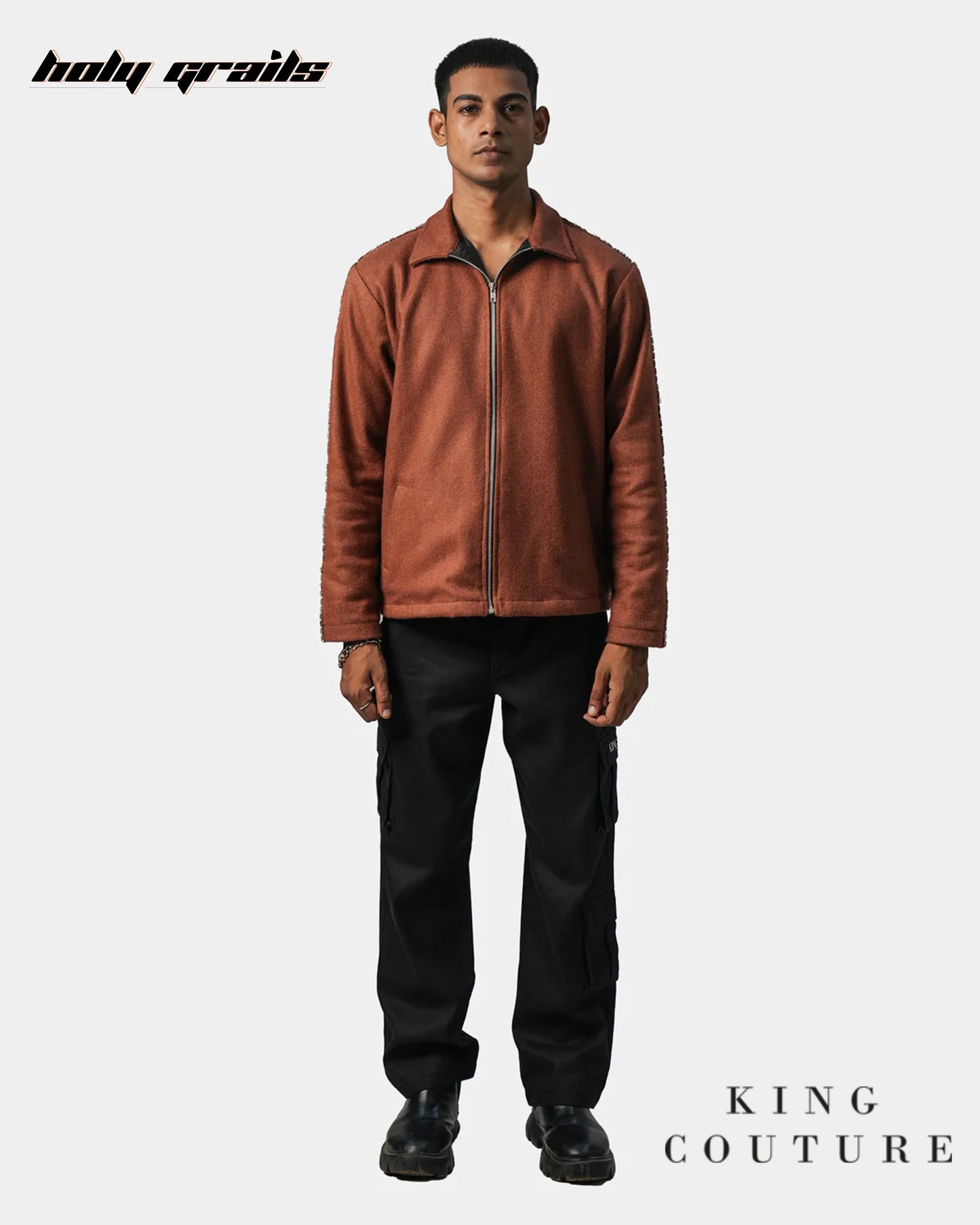Terracotta Zipper Jacket HG x King Couture