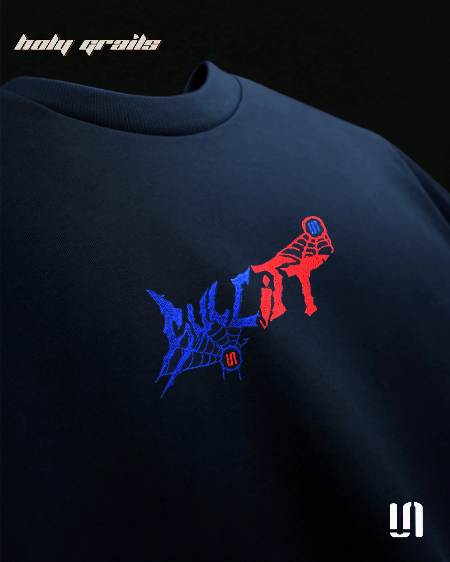 Webbed Up Navy Blue Tee HG x Sullitt
