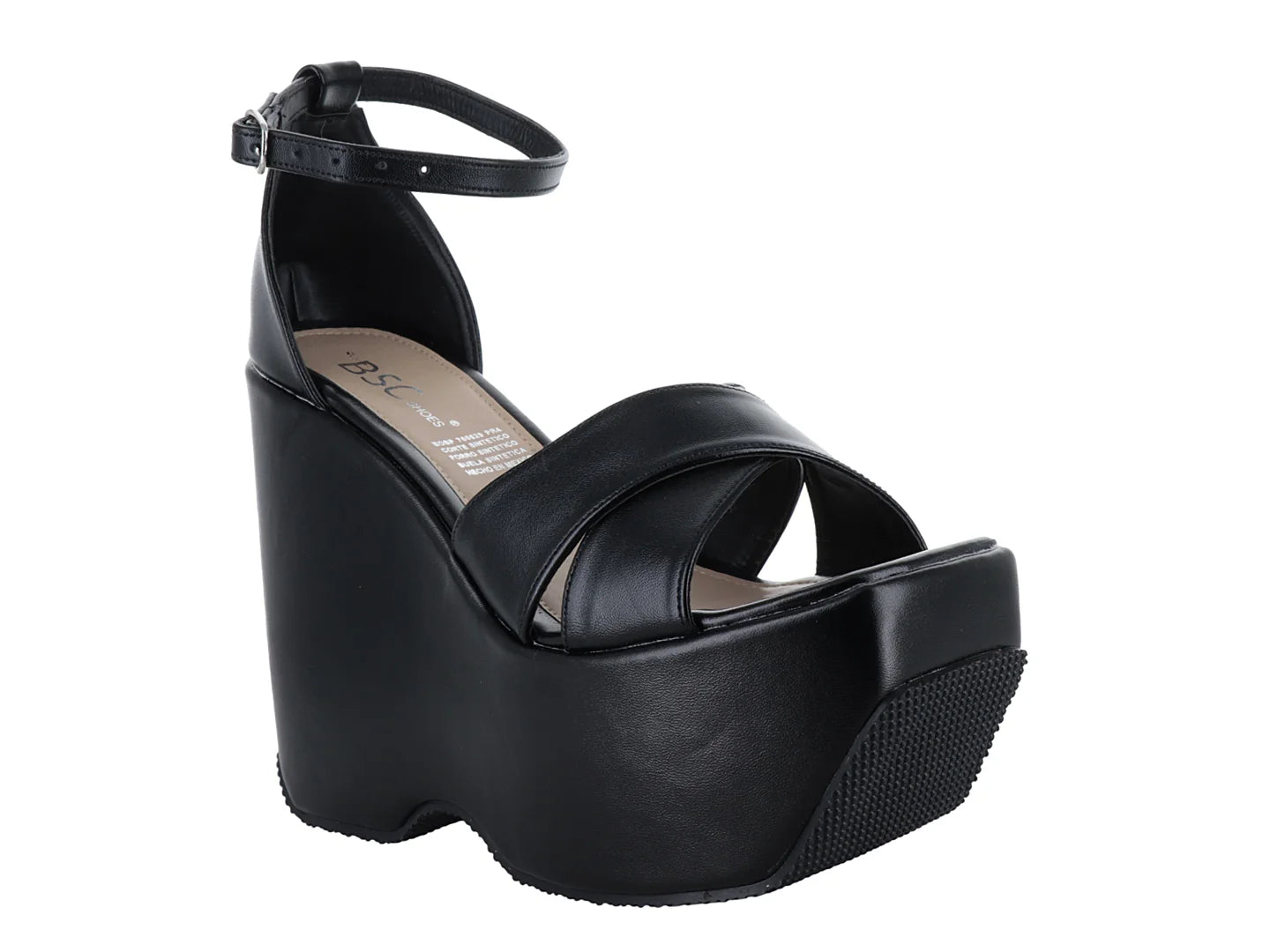 Sandalias Plataforma BSC Shoes Negro para Mujer