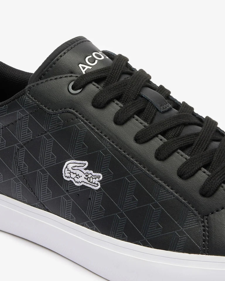 Lacoste Lerond Monogram Black White