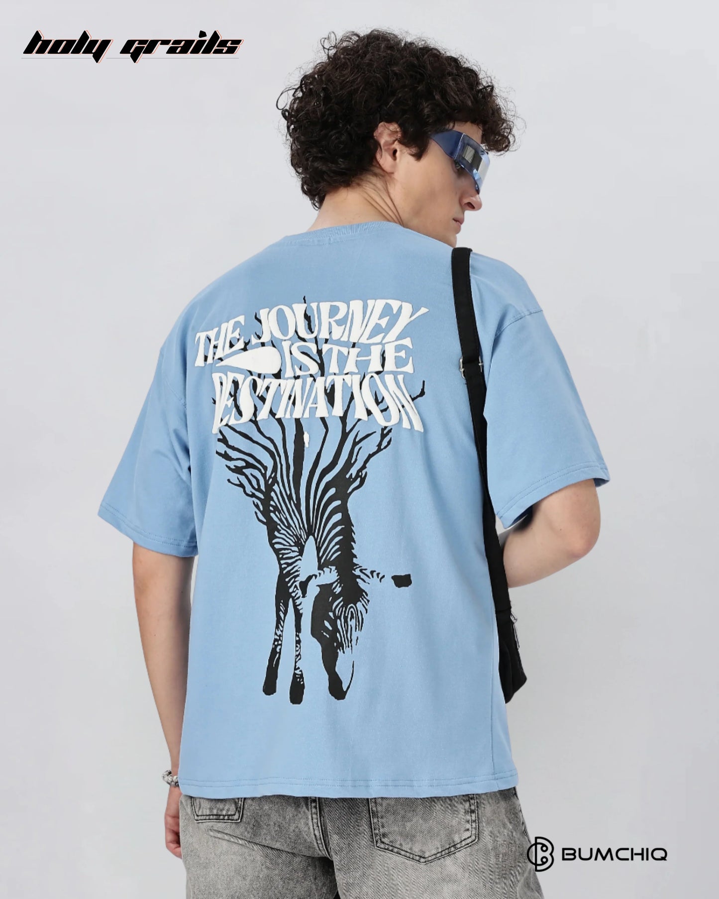 The Journey Blue Oversize Tee HG x Bumchiq