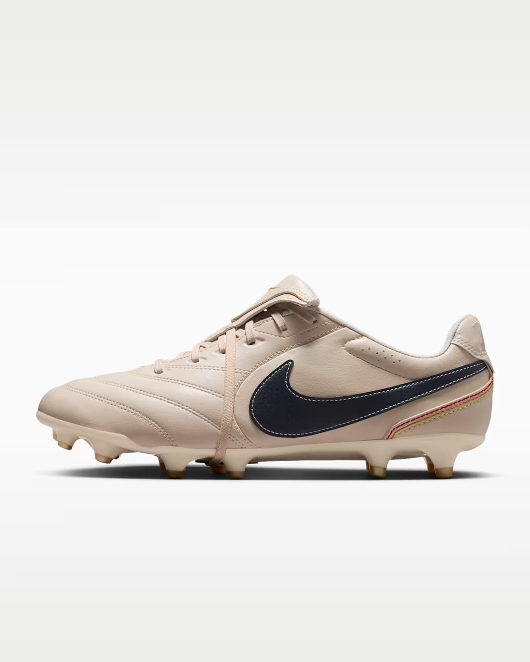 Nike Mens Tiempo Ligera Pro FG Soccer Cleats Pearl White Dark Obsidian
