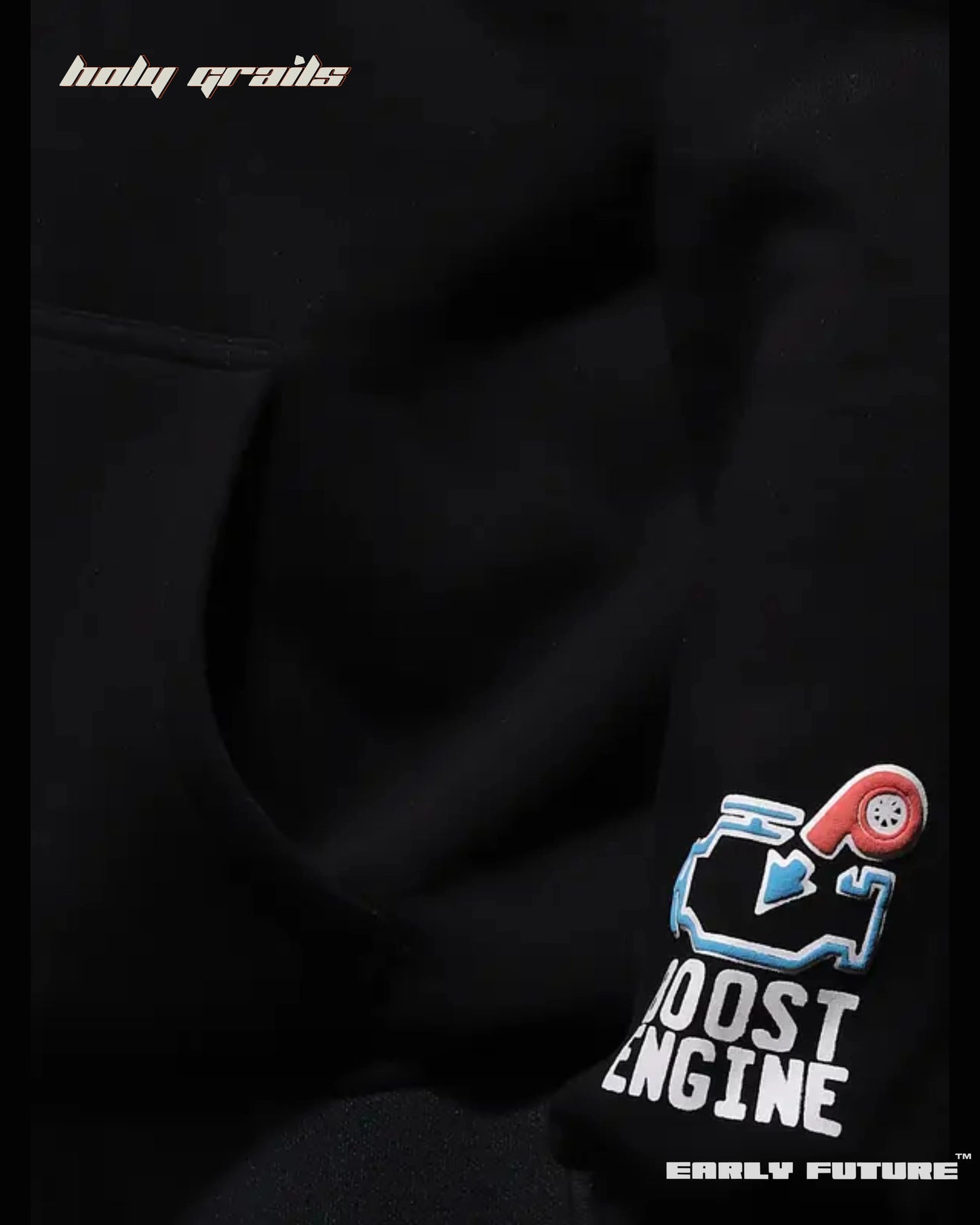 Turbo Speed Jet Black Hoodie HG x Early Future