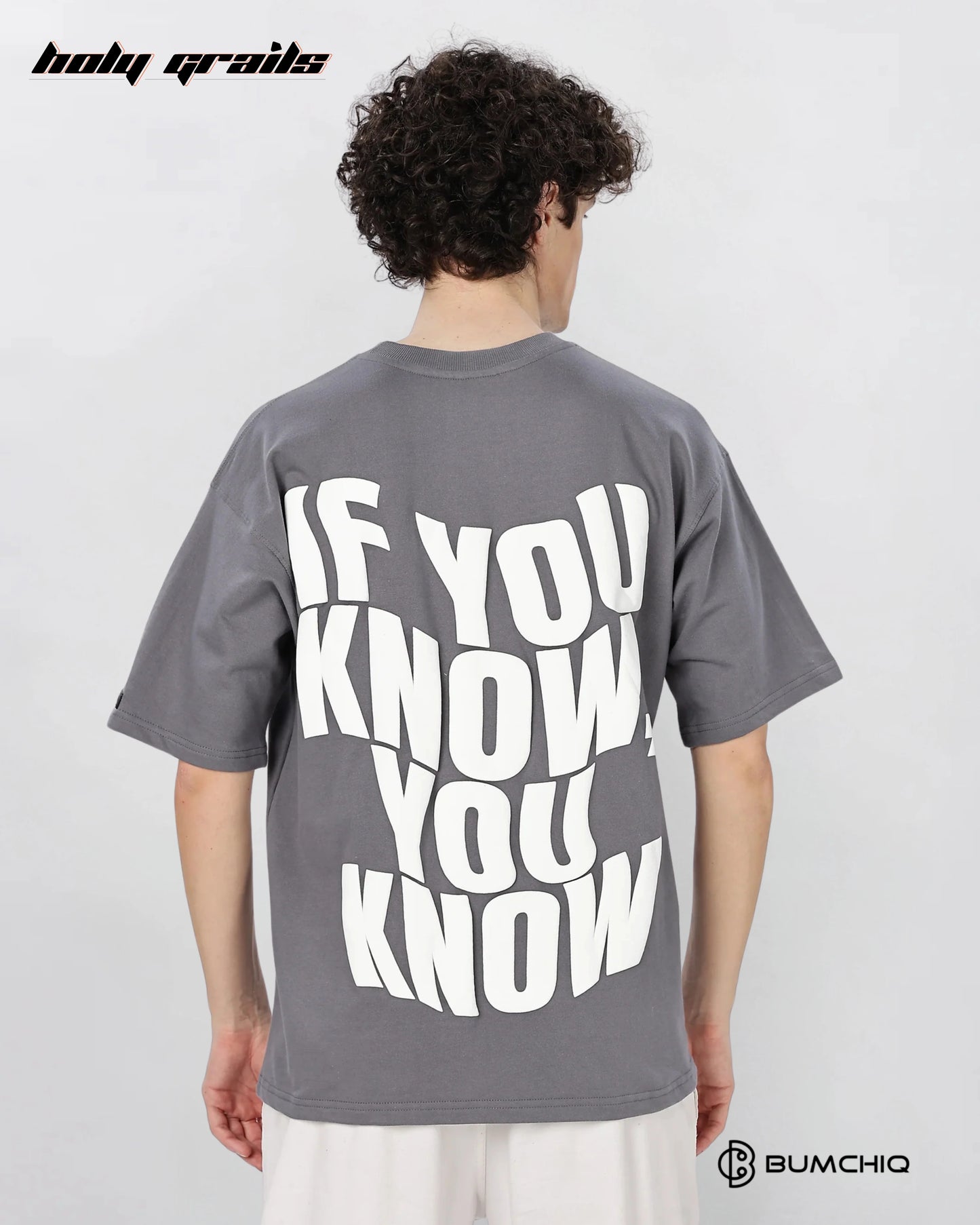 IYKYK Grey Oversize Tee HG x Bumchiq