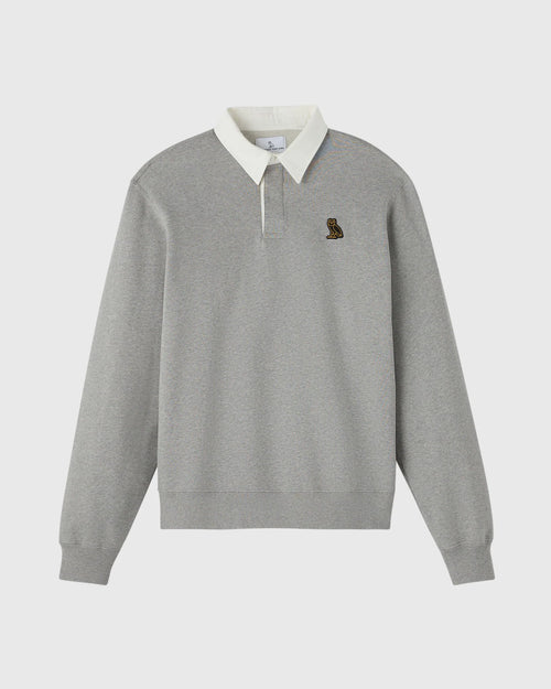 Classic Rugby Polo Heather Grey