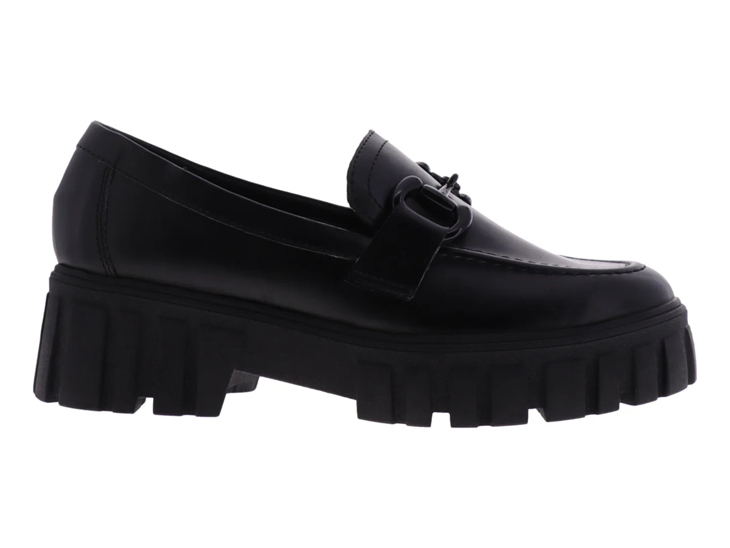 Zapatos Loafers Senties Negros para Mujer