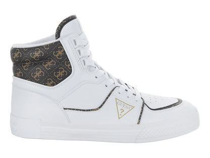 Tenis Guess Blanco y Marrón para Hombre