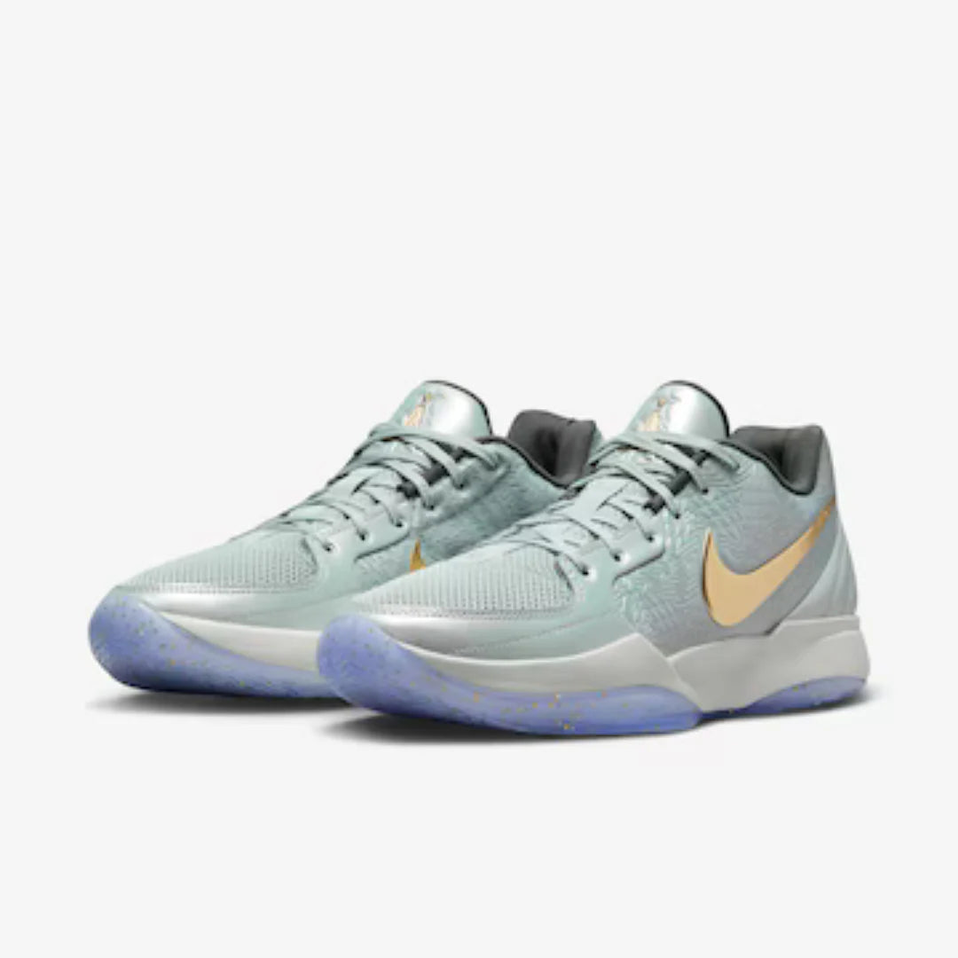 Tênis Nike Ja 2 Tree Top Light Silver and Metallic Gold