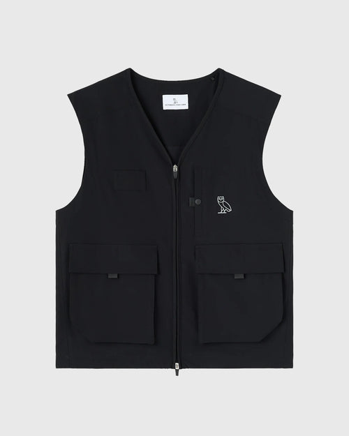 OVO Golf Stretch Nylon Vest Black