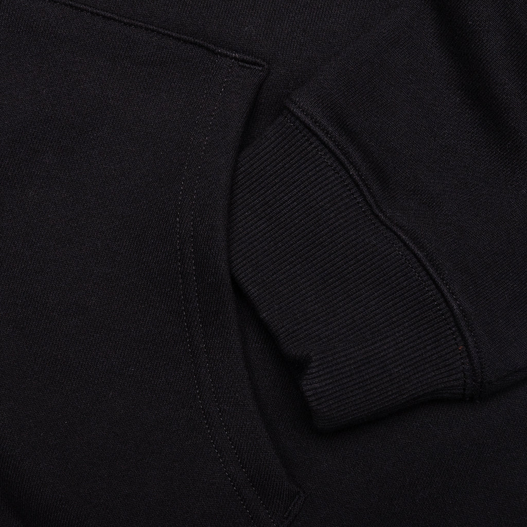 Star A Zip Up Hoodie Black