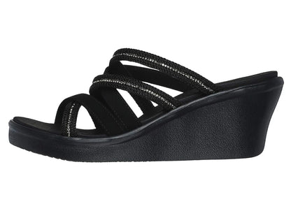 Sandalias Skechers Cali W Negro para Mujer