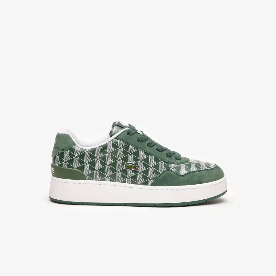 Baskets Lacoste Court Master Monogram Vert Blanc