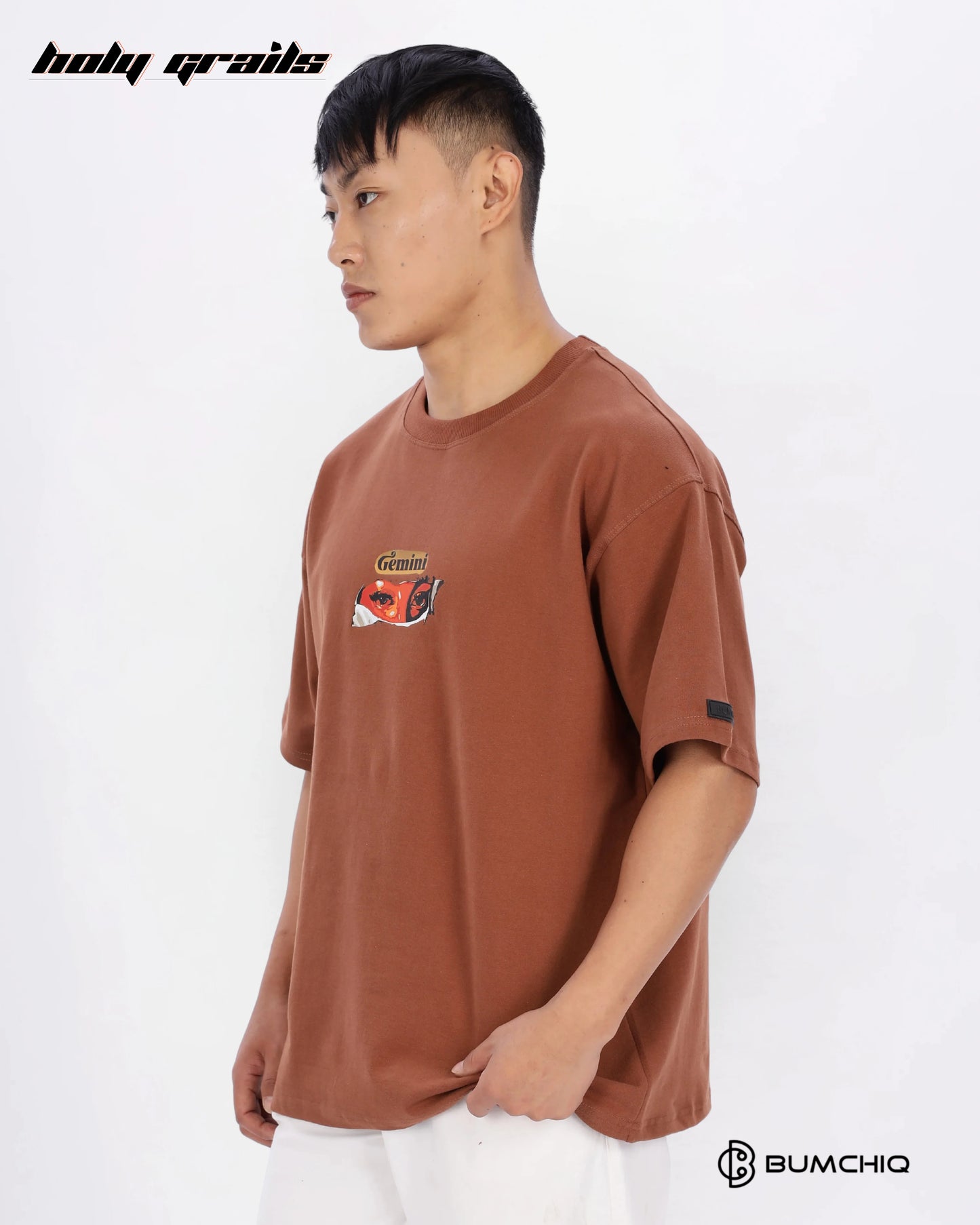 FCK World Brown Oversize Tee HG x Bumchiq