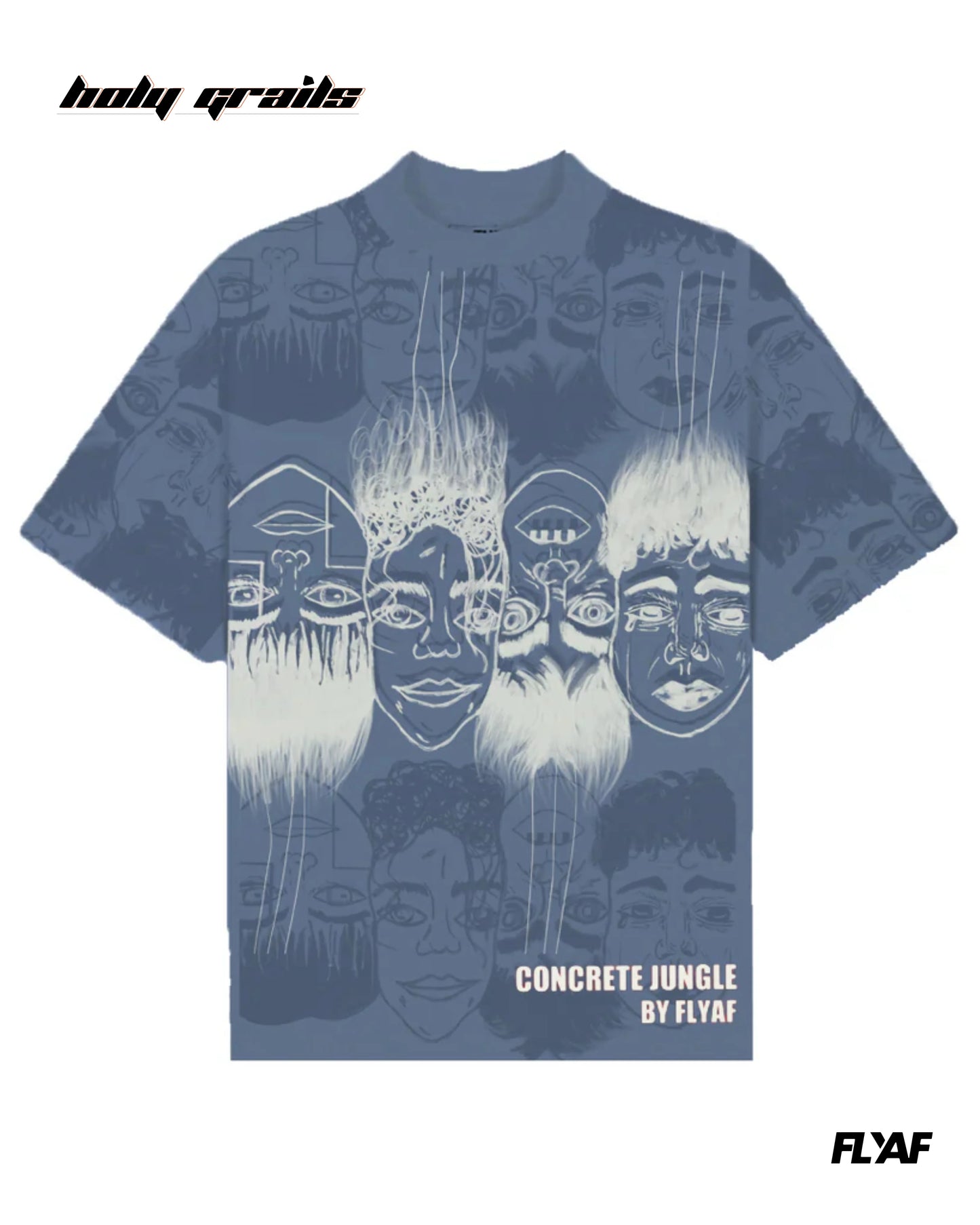Static Jungle Blue Oversize Tee HG x FLYAF