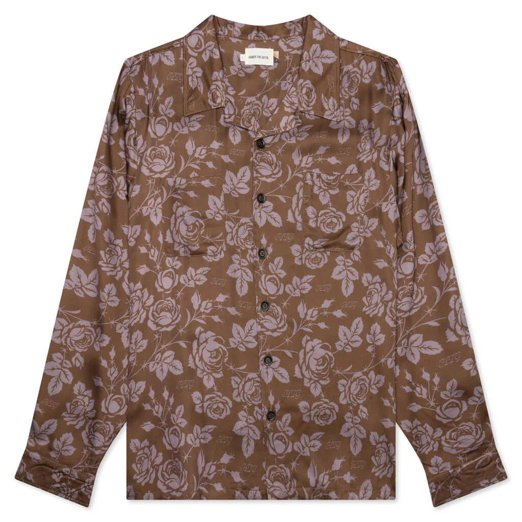 Honor the Gift Patterned Woven L S Brown
