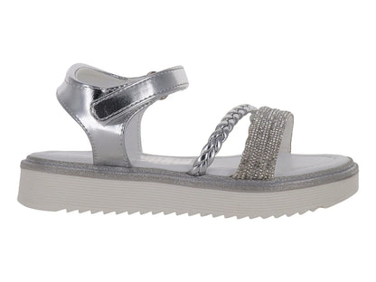 Sandalias Roze Plata para Niña