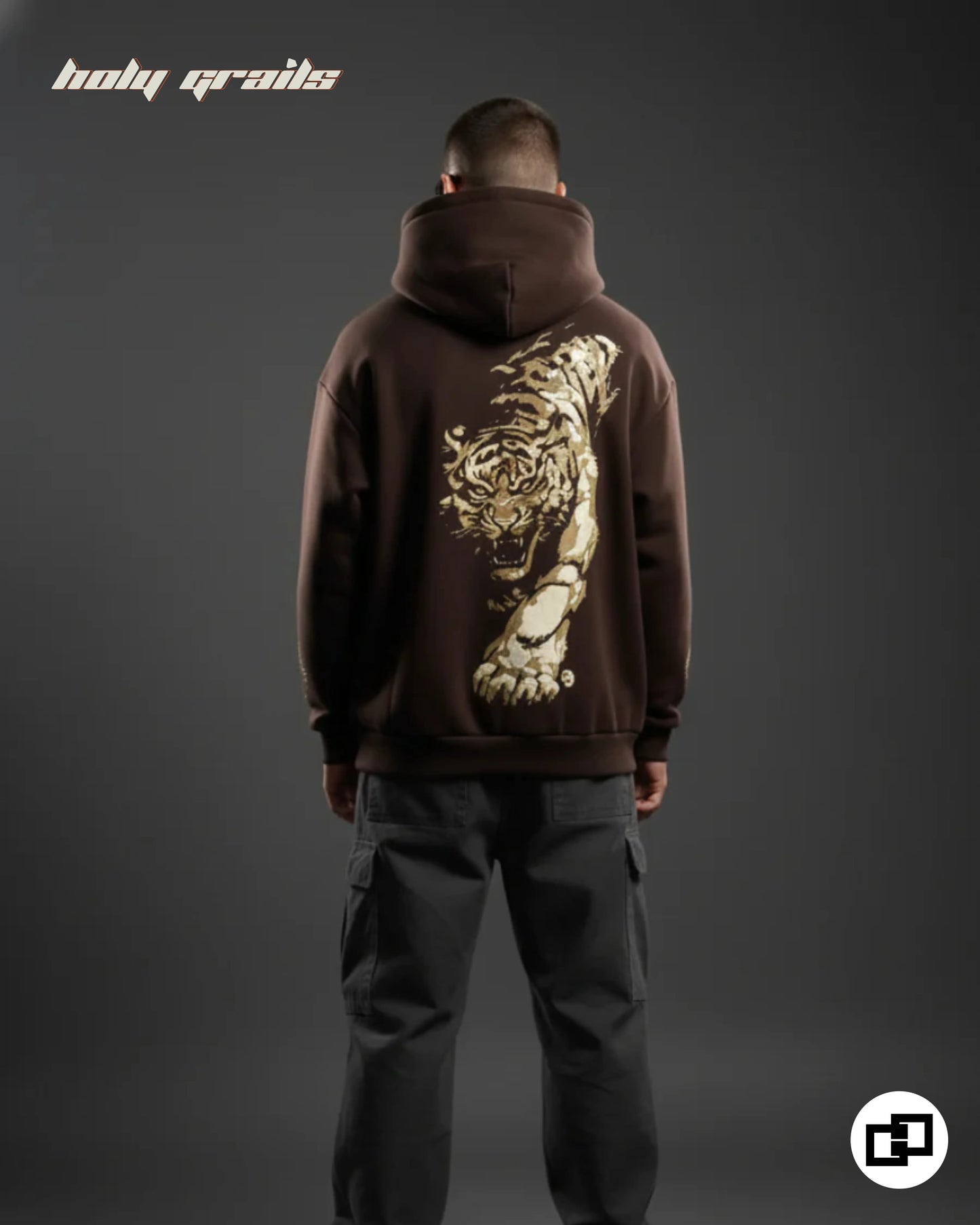 Tiger Claw Brown Hoodie HG x Grey Hound