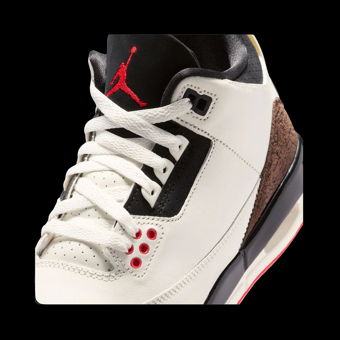 Air Jordan 3 Retro GSSail Black University Red Pale Ivory