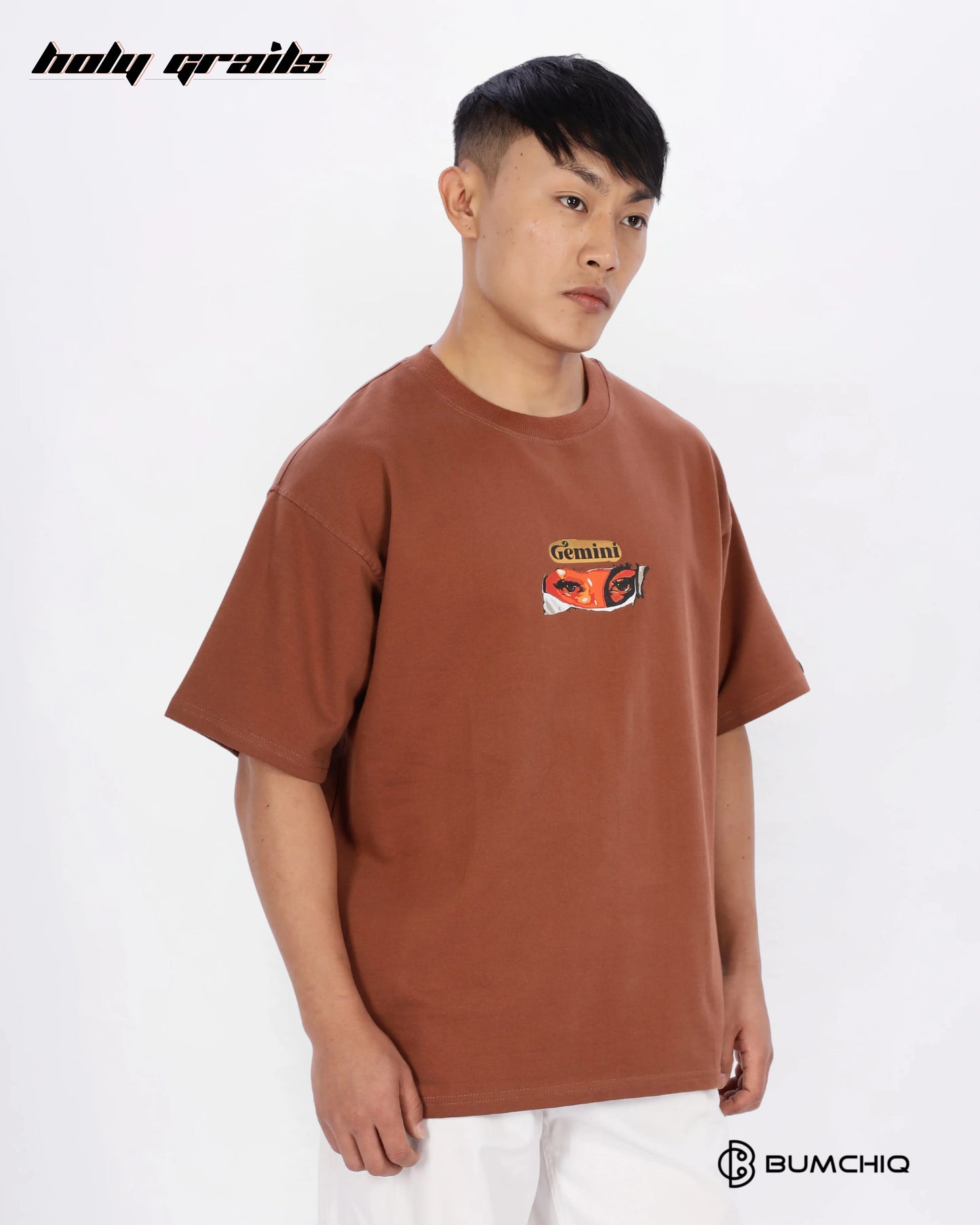 FCK World Brown Oversize Tee HG x Bumchiq