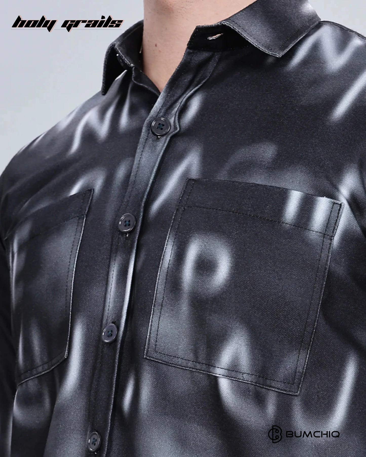 Black Alphabetical Overshirt HG x Bumchiq