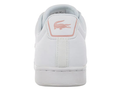 Tenis Lacoste Carnaby Evo Blanco y Rosa para Niña