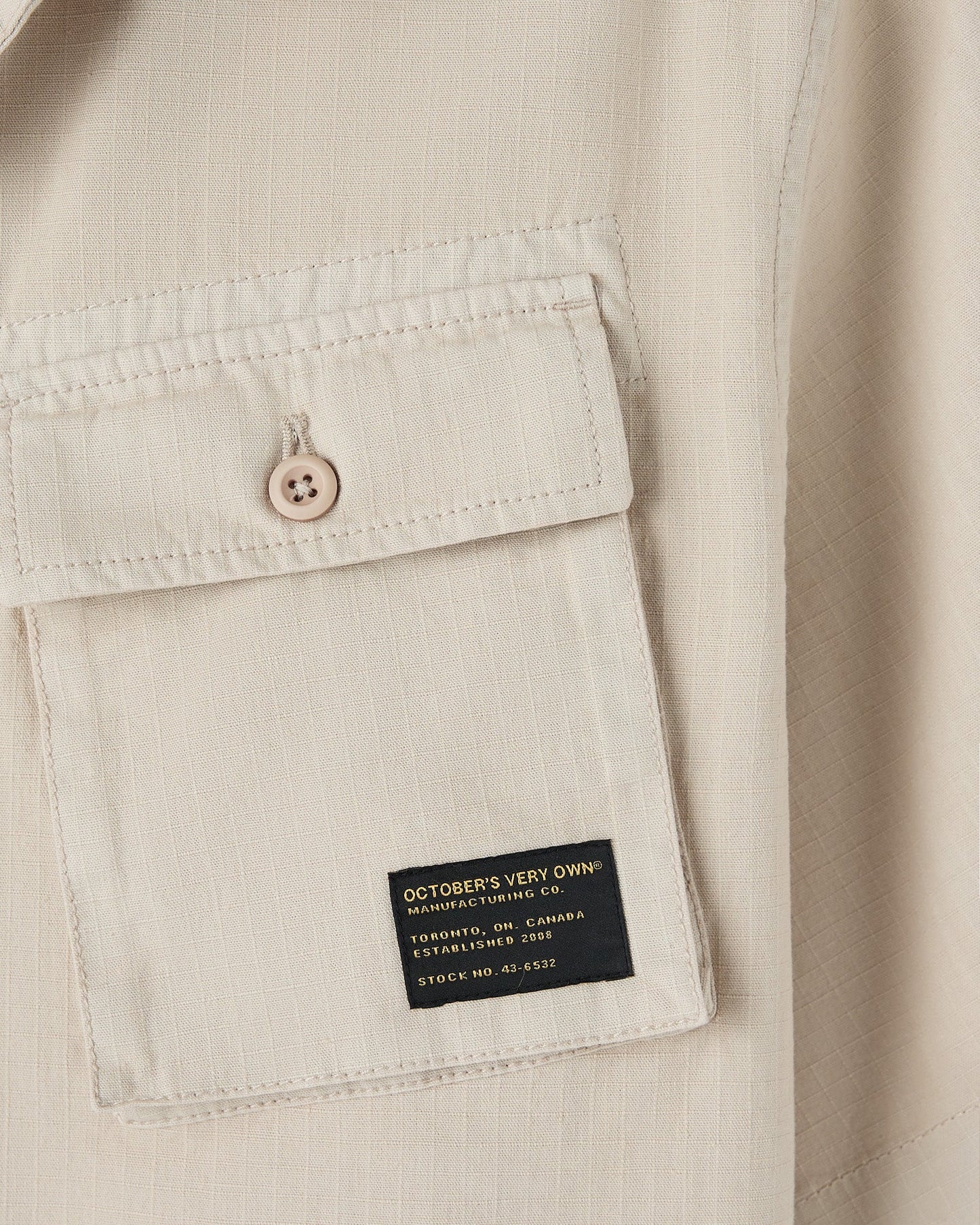Linen Ripstop Camp Shirt Sandstone