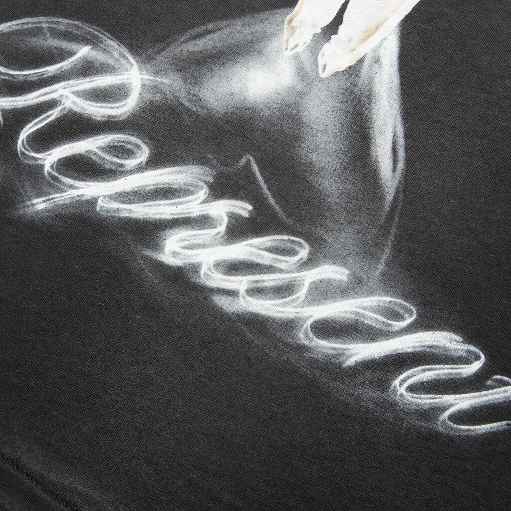 British Cowboys T Shirt Stained Black