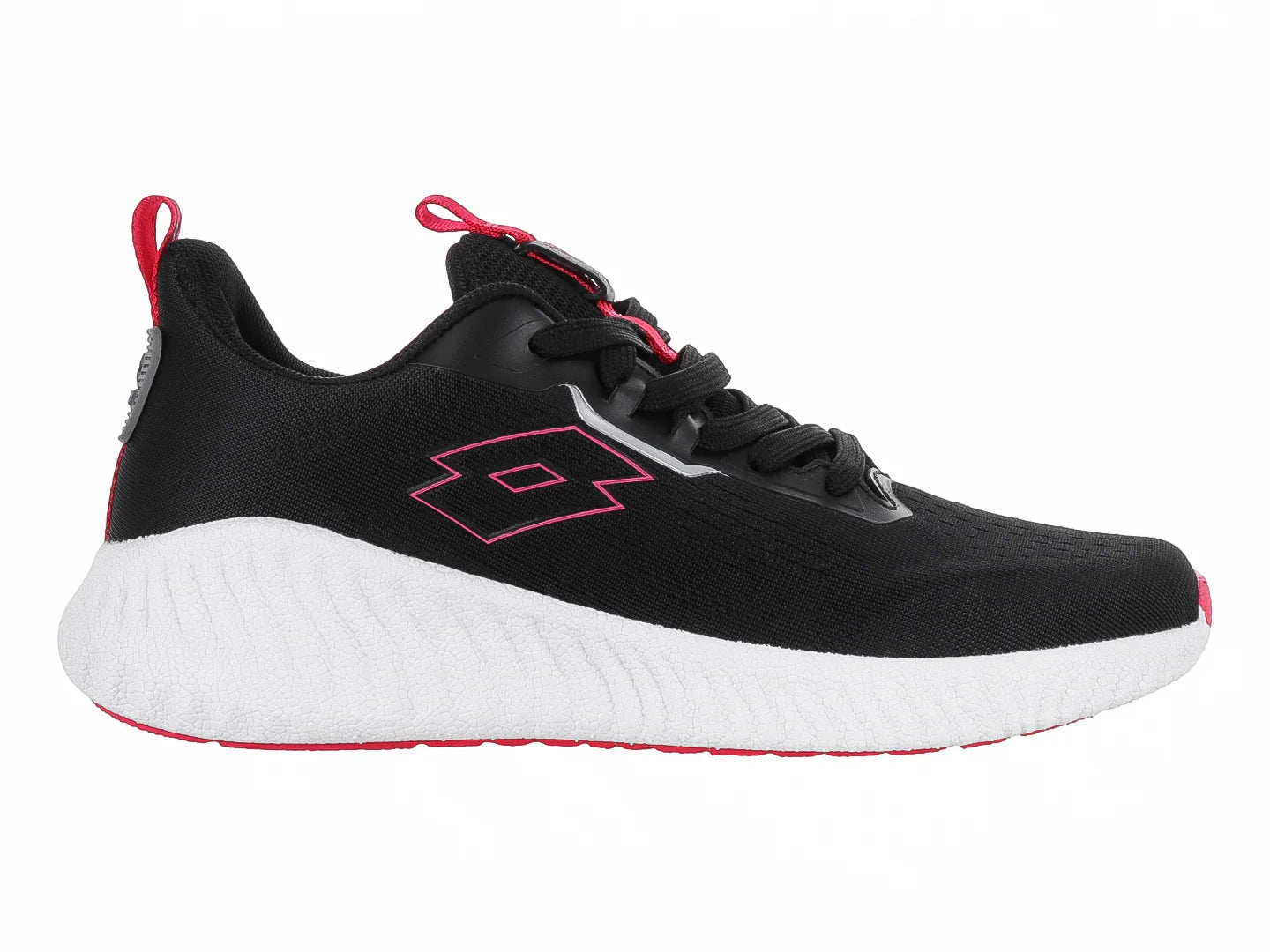 Tenis LOTTO Zanasi Negro con Rosa para Mujer