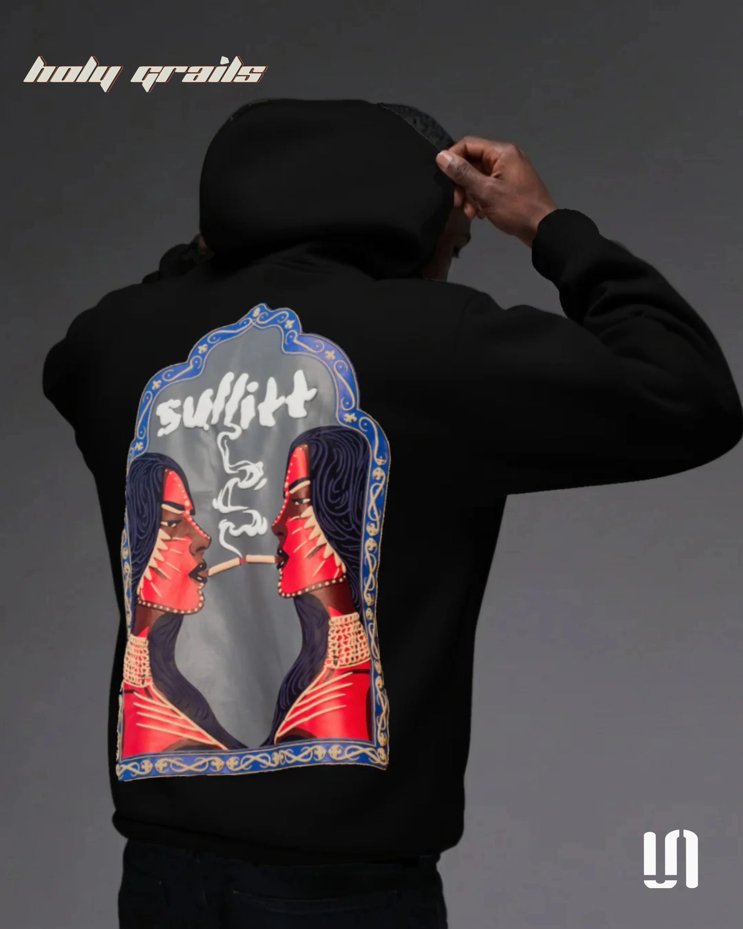 Midnight Lady Smoke Black Hoodie HG x Sullitt