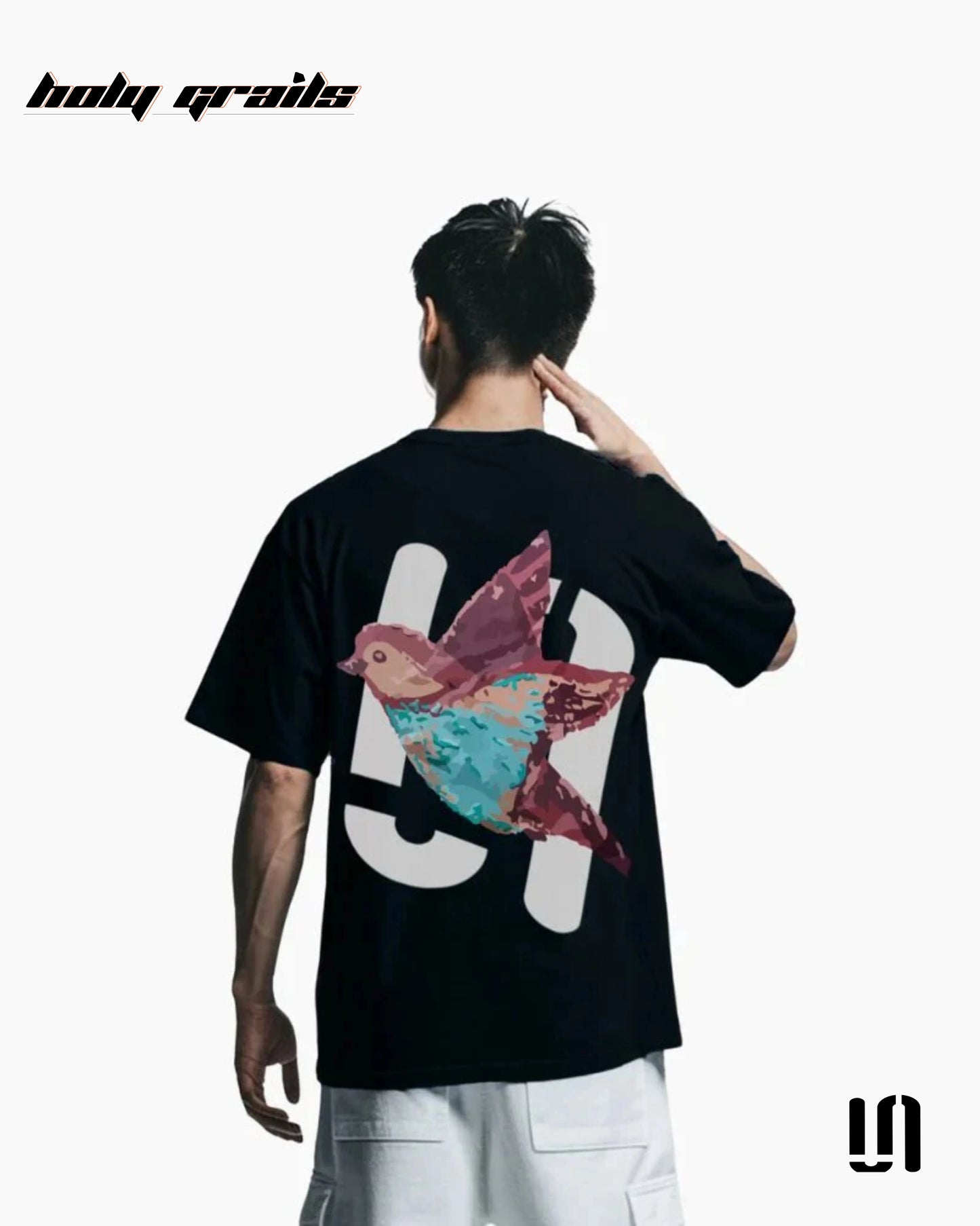 Feathered Friend Black Oversized Tee HG x Sullitt
