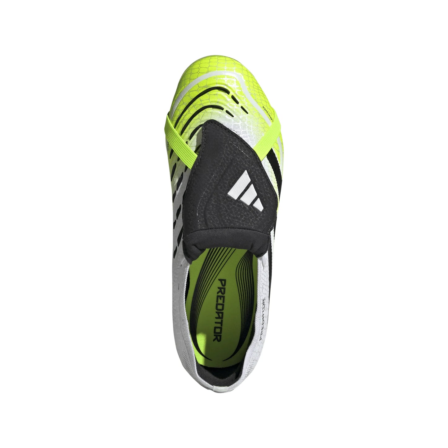 adidas Predator Elite Fold Over Tongue Youth Firm Ground Soccer Cleats White Black