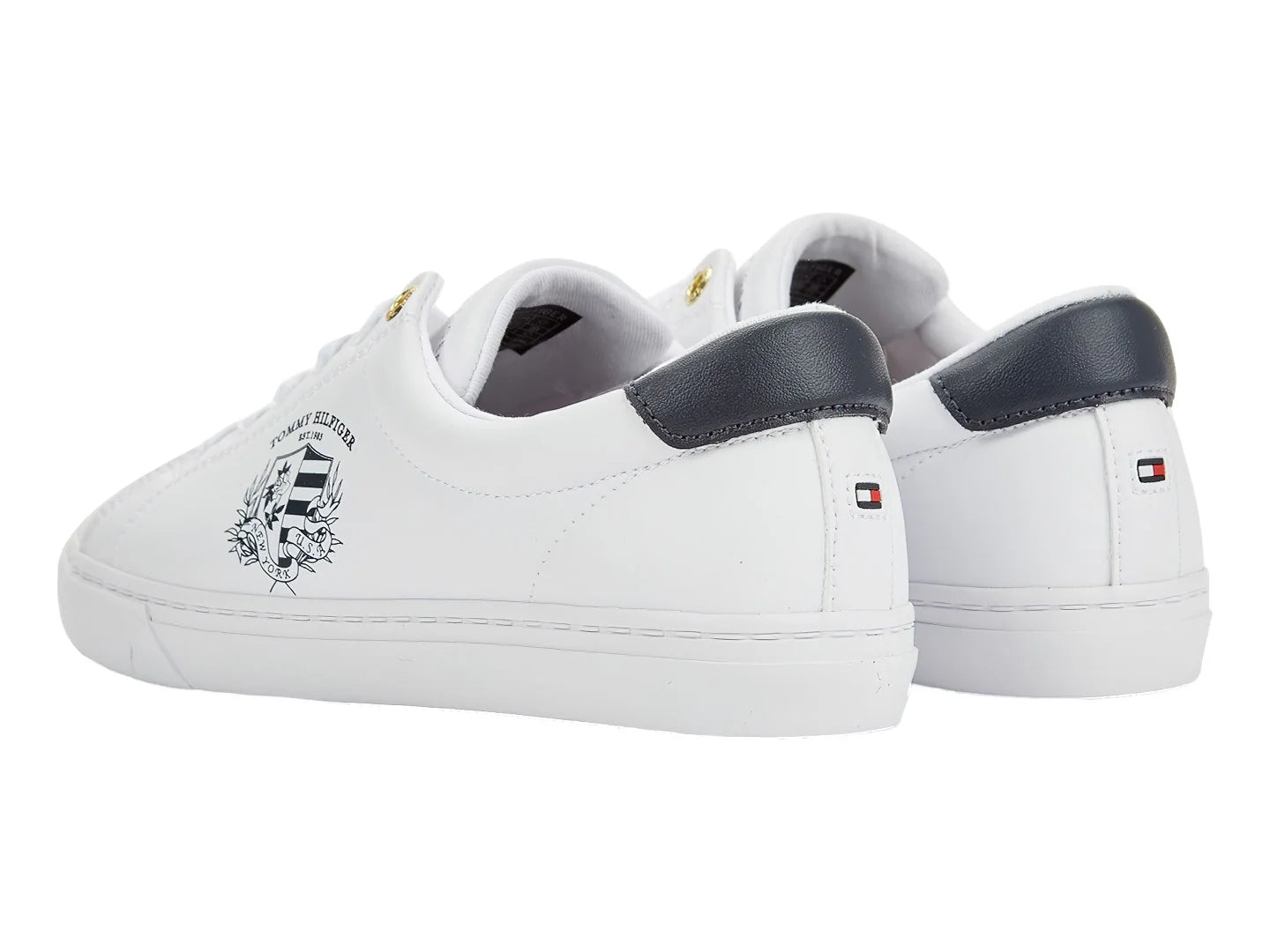 Tenis Tommy Hilfiger TH Crest Blancos para Mujer