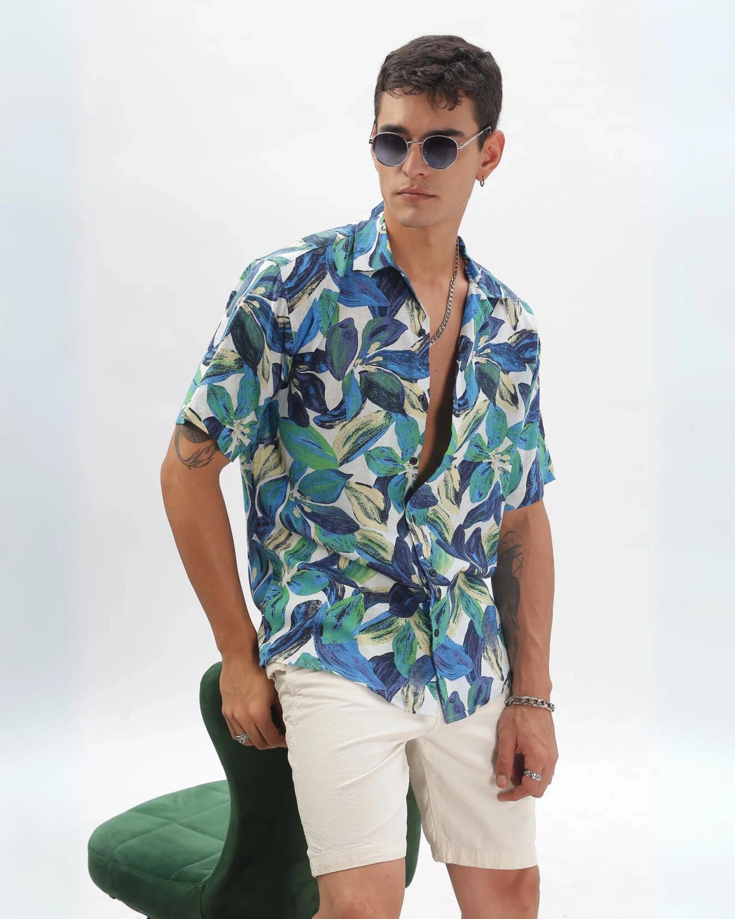 Aquamarine Flory Shirt HG x Bumchiq