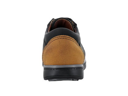 Zapatos Germany Nubuck Negro Amarillo para Niño