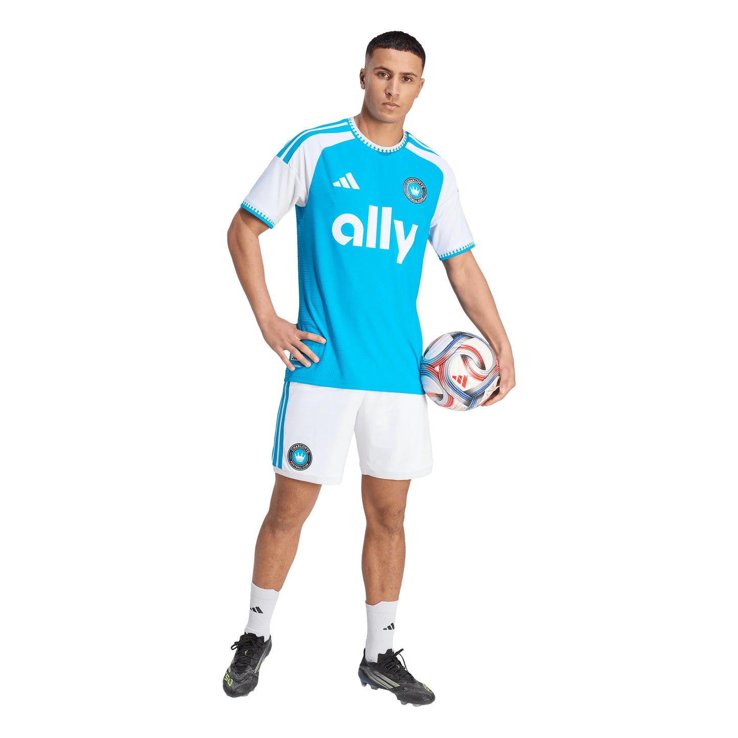 adidas Charlotte Home Authentic Mens Soccer Jersey 26 Blue