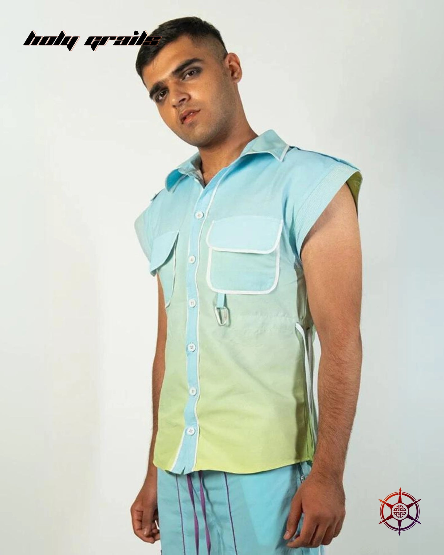 Seafoam Drawcord Shirt HG x Duskin