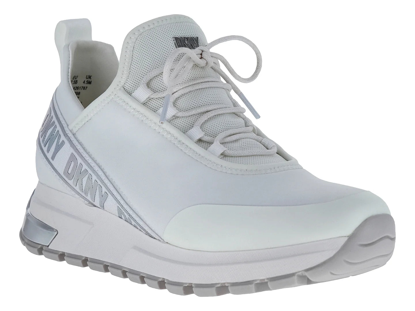 Tenis DKNY Blanco y Plata para Mujer