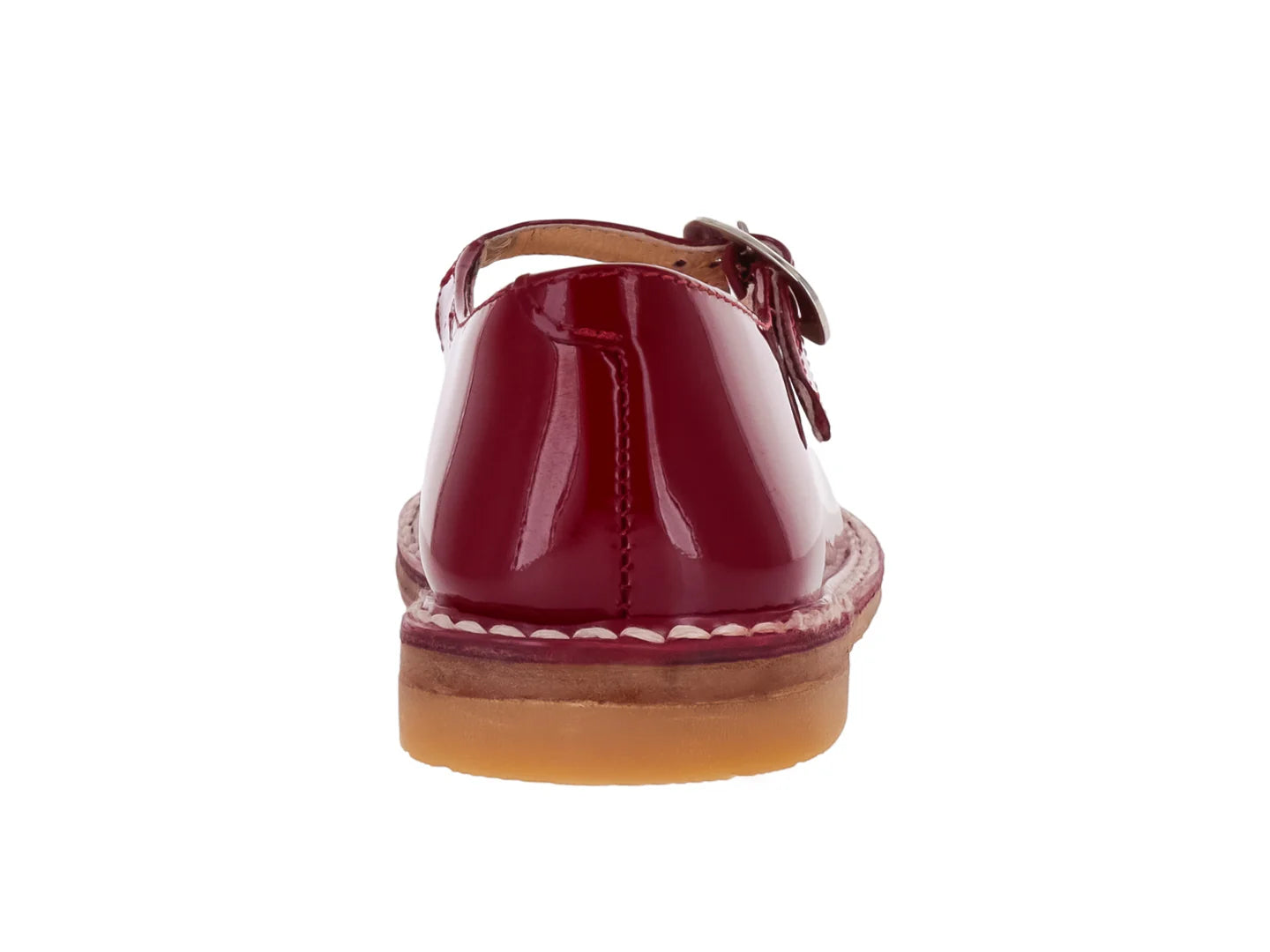 Zapatos Escolares Elefante para Niña en Charol Rojo